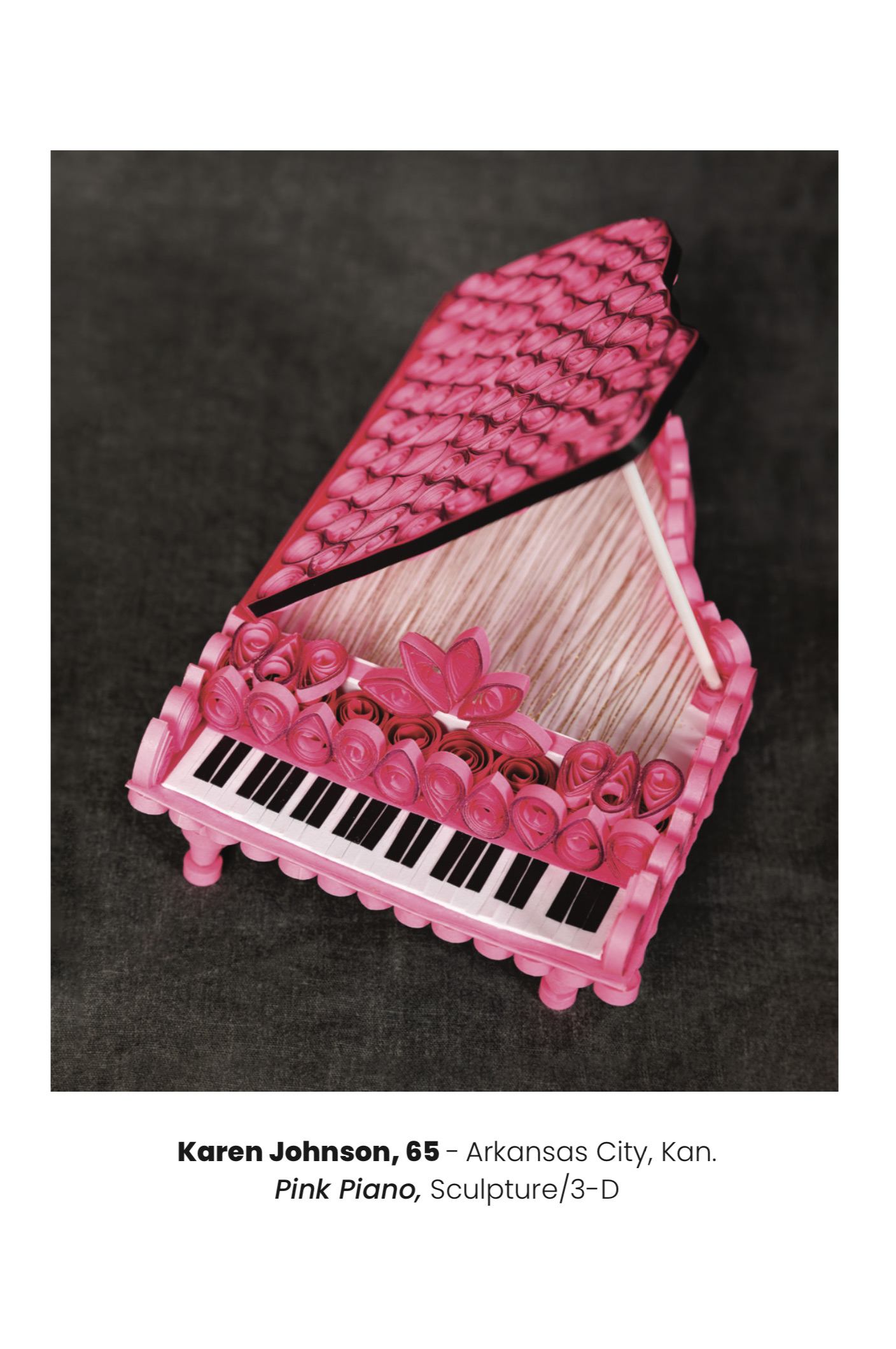 Postcard - Pink Piano
